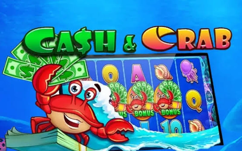 Pesque grandes prêmios ativando seu bônus no divertido jogo Cash & Crab do Play Fortuna.