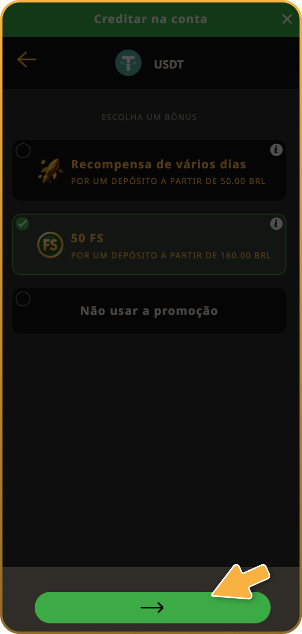 Valide o seu código promocional para garantir as vantagens especiais do Play Fortuna.